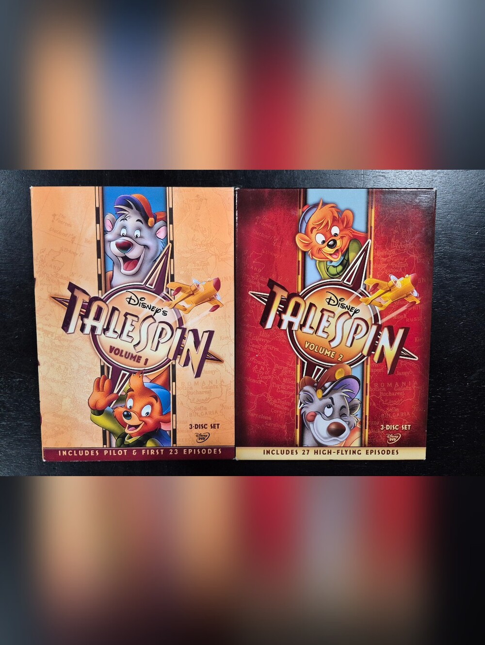 Disney TaleSpin DVD Volume 1 & 2 Box Set Lot Baloo 90s Cartoon Disney Afternoon